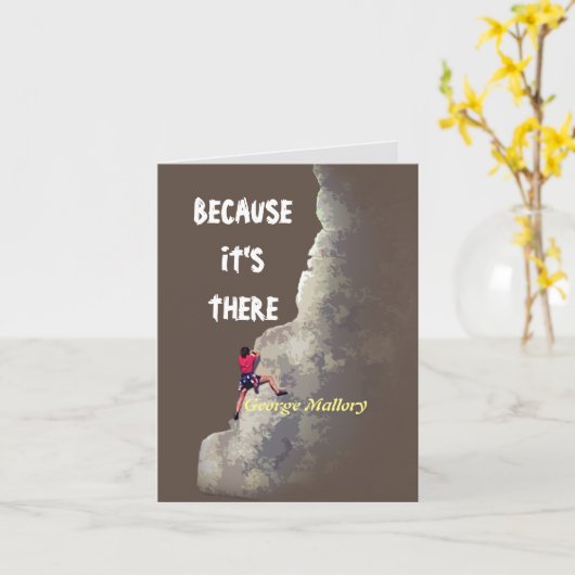 Waarom klimmen? - Omdat het er is Kaart (Gele Bloem)