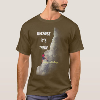 Waarom klimmen? - Omdat het er T-Shirt is