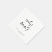 Waarom knoop! Minimale typografische cocktail Servet (Hoek)