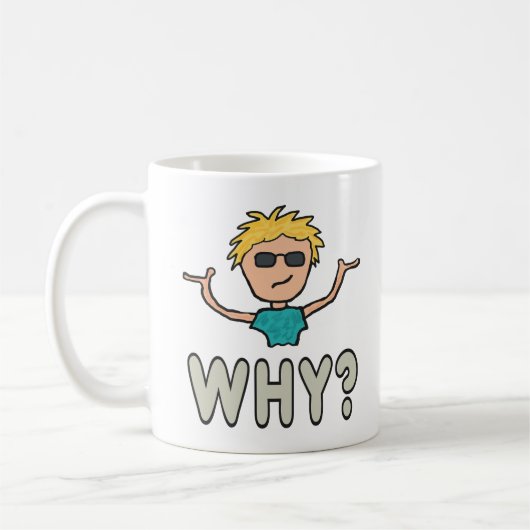 Waarom? Koffiemok (Links)