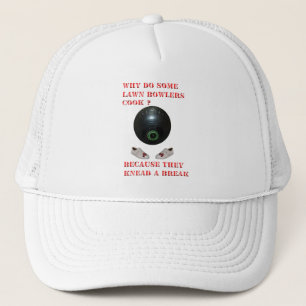 Waarom koken gazonbowlers, grappig trucker pet