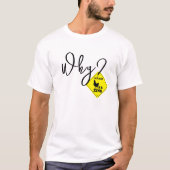 Waarom kruiste de kip de weg? Funny Chicken T-shirt (Voorkant)