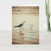 Waarom kruiste de zeemeeuw het strand? Birthday-ka Kaart (Voorkant)
