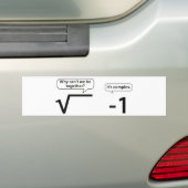 Waarom kunnen we niet samen zijn? Het is complex. Bumpersticker (Op auto)