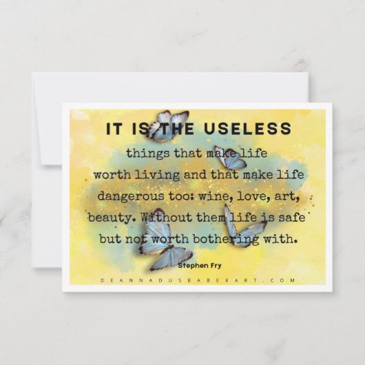 Waarom kunst belangrijk is Kaart (Voorkant)