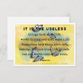 Waarom kunst belangrijk is Kaart (Voorkant / Achterkant)