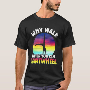Waarom loop je als je een grappige citaat kan drag t-shirt