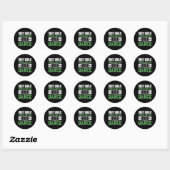 Waarom loop je als je Ierse dansfeest kunt Ronde Sticker (Vel)