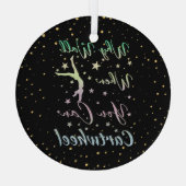 Waarom loop je als je touwgymnastiek kan dragen glas ornament (Achterkant)