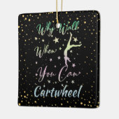 Waarom loop je als je touwgymnastiek kan dragen keramisch ornament (Links)