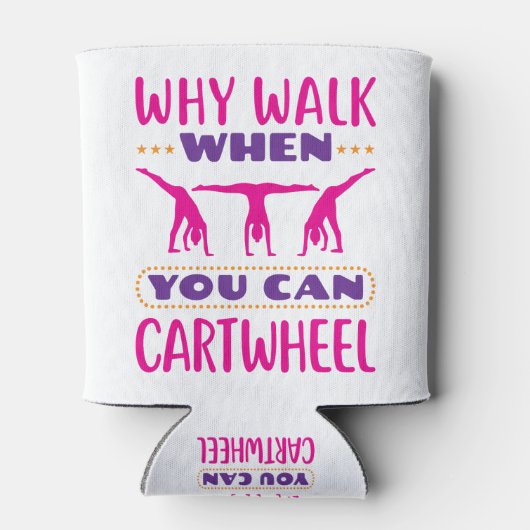 Waarom lopen als je een draai kan maken blikjeskoeler (Achterkant)