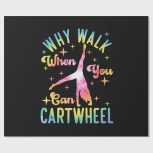 Waarom lopen als je een draai kan maken cadeaupapier