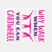 Waarom lopen als je een draai kan maken fleece deken (Voorkant (Horizontaal))