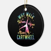 Waarom lopen als je een draai kan maken keramisch ornament (Links)