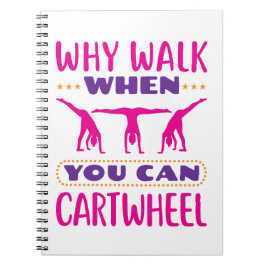 Waarom lopen als je een draai kan maken notitieboek