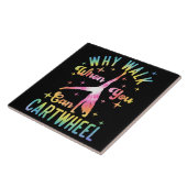 Waarom lopen als je een draai kan maken tegeltje (Zijkant)