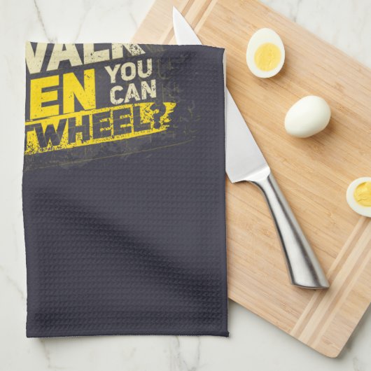 Waarom lopen als je een draai kan maken theedoek (Quarter Fold)