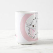 Waarom lopen als je kunt dansen Jouw naam ballerin Koffiemok (Center)