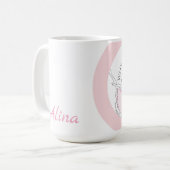 Waarom lopen als je kunt dansen Jouw naam ballerin Koffiemok (Voorkant links)