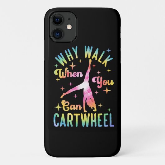Waarom lopen als je kunt radslaggen Case-Mate iPhone case (Achterkant)