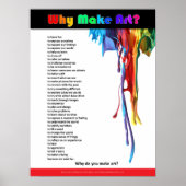 Waarom maken we kunst? poster (Voorkant)