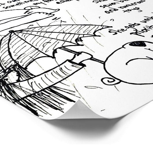 Waarom mensen denken dat ik een gekke Pug Lady ben Poster (Hoek)