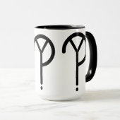 Waarom? Mok verplaatsen Ringer - zwart (Voorkant rechts)