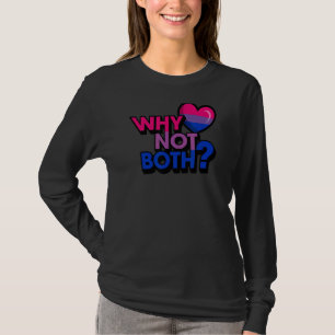 Waarom niet allebei een kluffe bisexual Pride Flag T-shirt