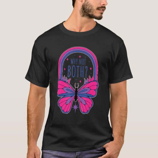 Waarom niet beide Bi Bisexual Pride T-shirt (Voorkant)