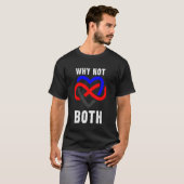 Waarom Niet Beide Polyamorie Oneindigheid Hart Tro T-shirt (Voorkant volledig)