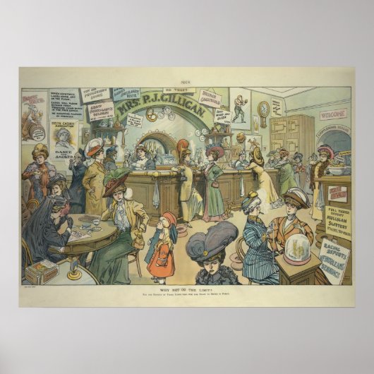 "Waarom niet de grens overschrijden?" (1909) Poster (Voorkant)