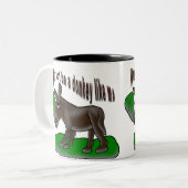 Waarom niet een ezel zoals ik tweekleurige koffiemok (Voorkant links)