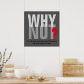 Waarom niet Inspirerend Motivatie Mogelijkheden Poster (Keuken)