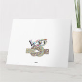 "Waarom niet" is een grenzeloos Wenskaart Kaart (Achterkant)