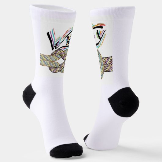 "Waarom niet" is een onbegrensde Sokken (Gebogen)