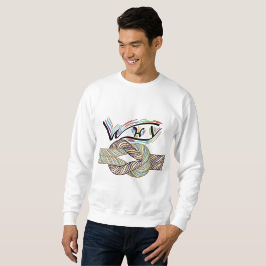 "Waarom niet" is een onbeperkt sweatshirt (Voorkant volledig)