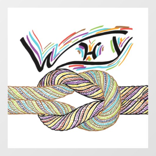 "Waarom niet" is grenzeloos Window Decals / Clings (Vel)