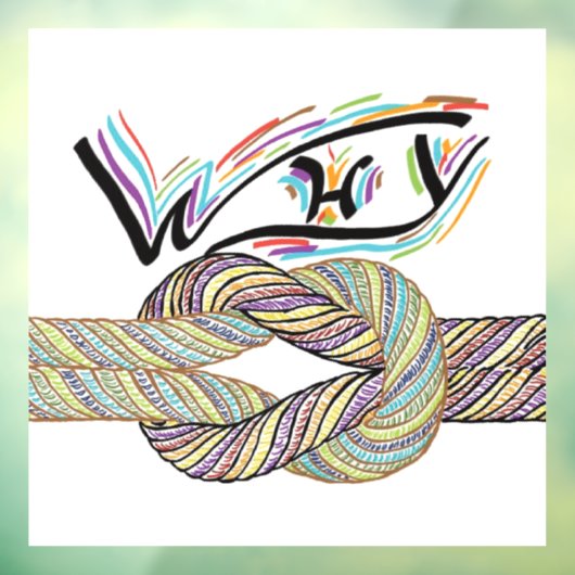 "Waarom niet" is grenzeloos Window Decals / Clings (Vel 3)