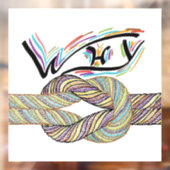 "Waarom niet" is grenzeloos Window Decals / Clings (Vel 2)