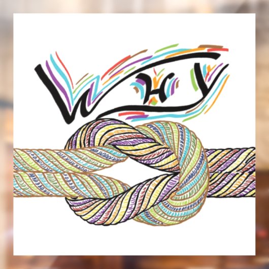 "Waarom niet" is grenzeloos Window Decals / Clings (Vel 2)