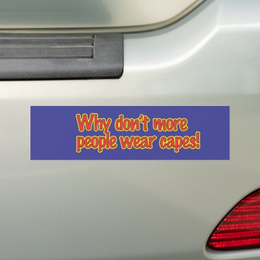 Waarom niet meer mensen kapen draag bumpersticker (Op auto)
