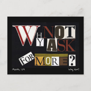 Waarom niet meer vragen? briefkaart