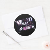 Waarom niet meer vragen? ronde sticker (Envelop)