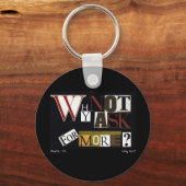 Waarom niet meer vragen? sleutelhanger (Voorkant)