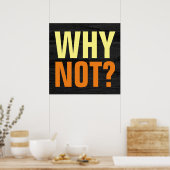 Waarom niet mogelijkheden Inspirerend grijs hout Poster (Keuken)