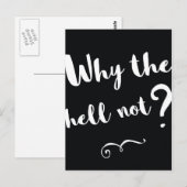 Waarom niet? Motivatie offerte afdrukken Briefkaart (Voorkant / Achterkant)