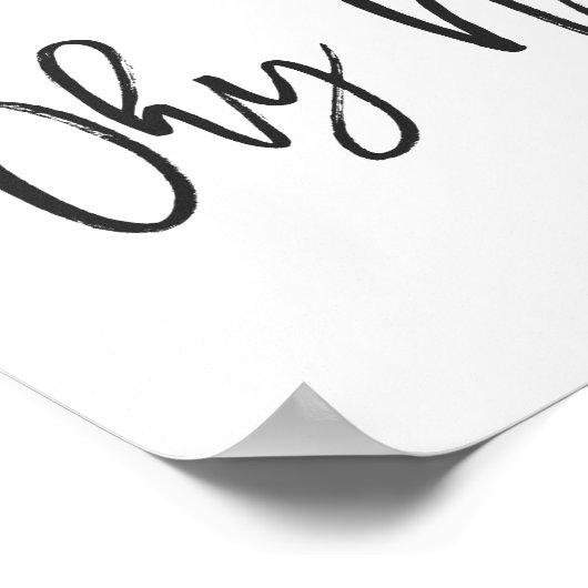 Waarom niet? Typografische Poster (Hoek)