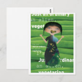 Waarom niet vegetariër briefkaart (Voorkant / Achterkant)