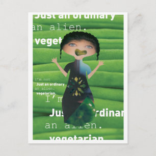 Waarom niet vegetariër briefkaart