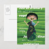 Waarom niet vegetarisch briefkaart (Voorkant / Achterkant)